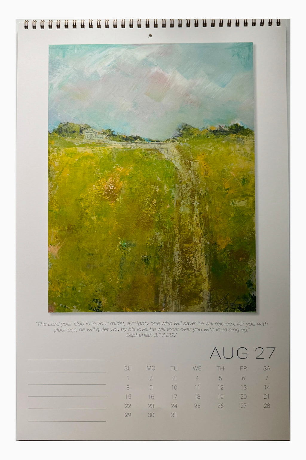2027 Calendar - Songs of Peace