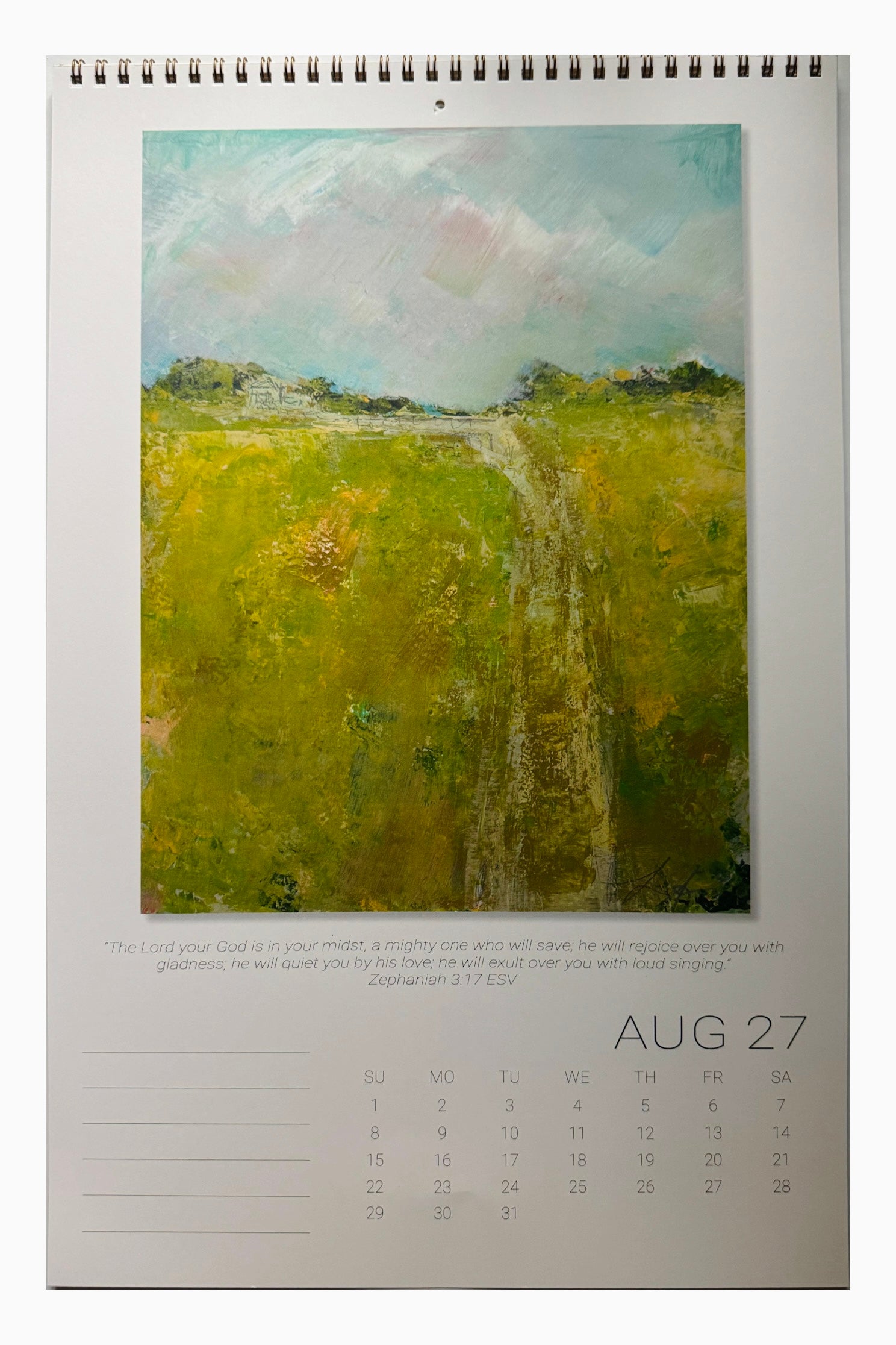 2027 Calendar - Songs of Peace